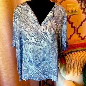 Chico’s Blue Poncho